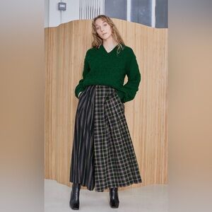 Rujuta Sheth Frida Pants in Strike Chex x Strike Stripe size XL